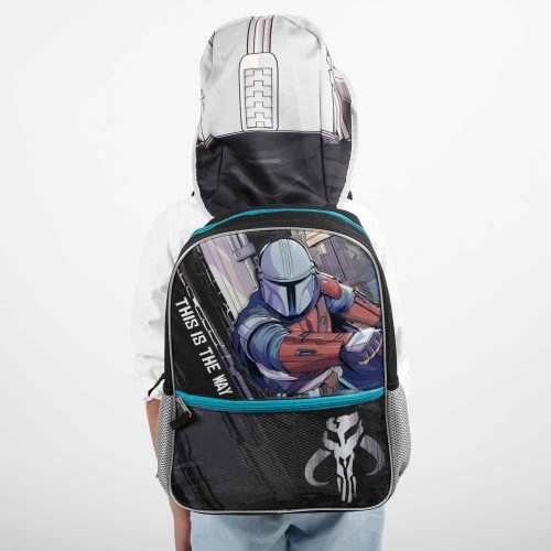 0013186 star wars the mandalorian this is the way hooded youth backpack