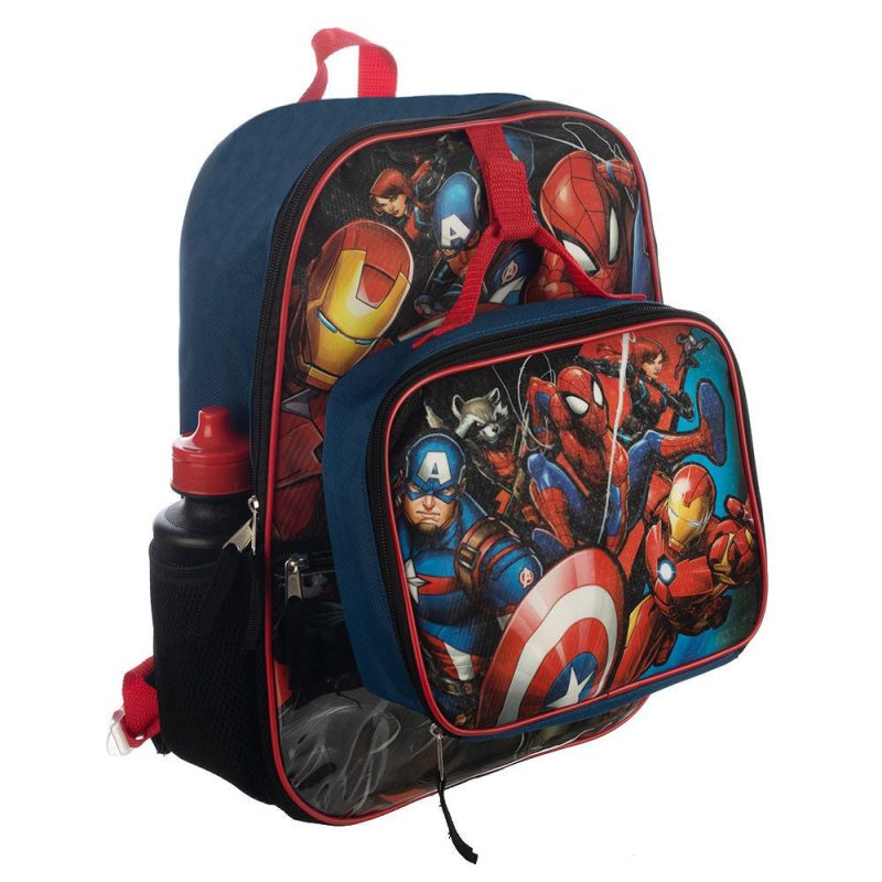 0014274 marvel universe 5 pc backpack set