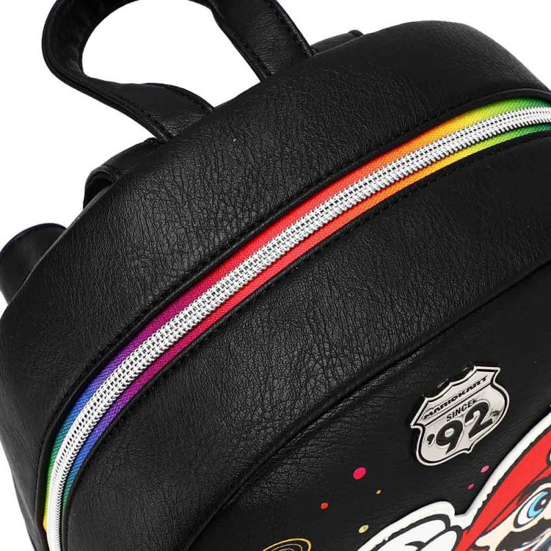 0014744 mario kart rainbow road mini backpack