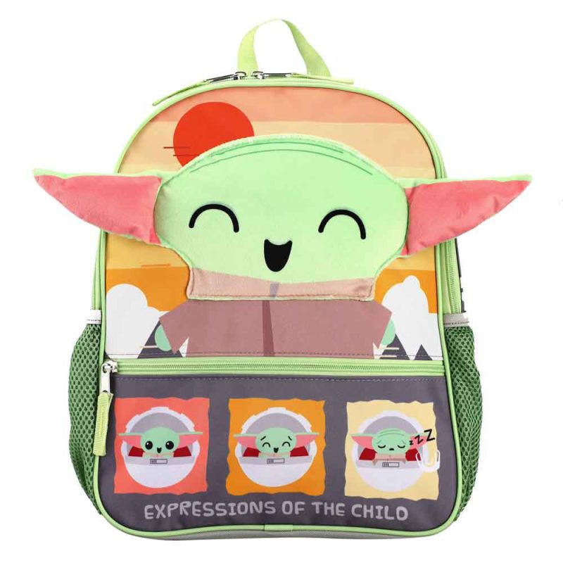 0014955 star wars the mandalorian grogu expressions youth mini backpack