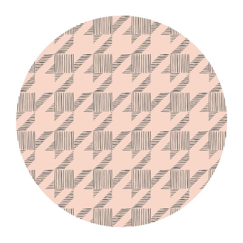 Achieve Ceramic Coaster Set Set of 4 Floral Houndstooth Design Beverage Coasters 6