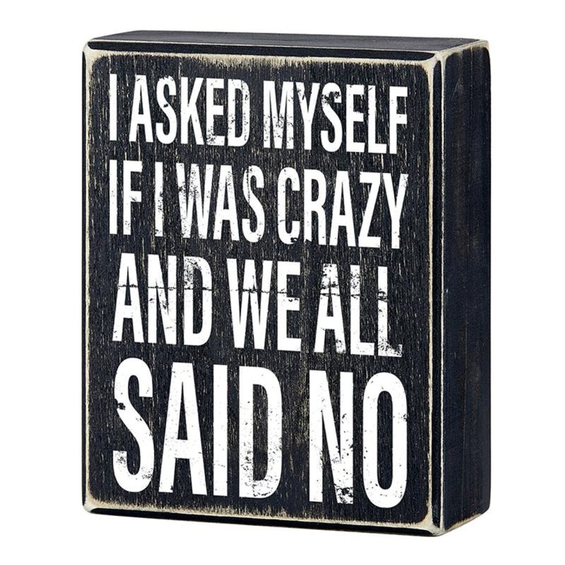 All Said No Box Sign Wooden Box Wall Tabletop Decor 4 x 5 2