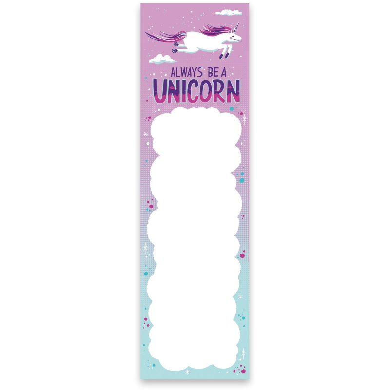 Always Be A Unicorn Magnetic List Notepad Holds to Fridge with Strong Magnet 9 5 x 2 75 2