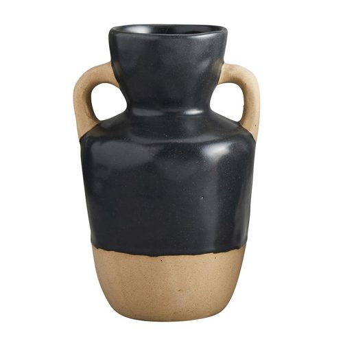 Amphora Stoneware Vase Two Toned Modern Flower Pot 5 5 Dia x 9 5 H 6