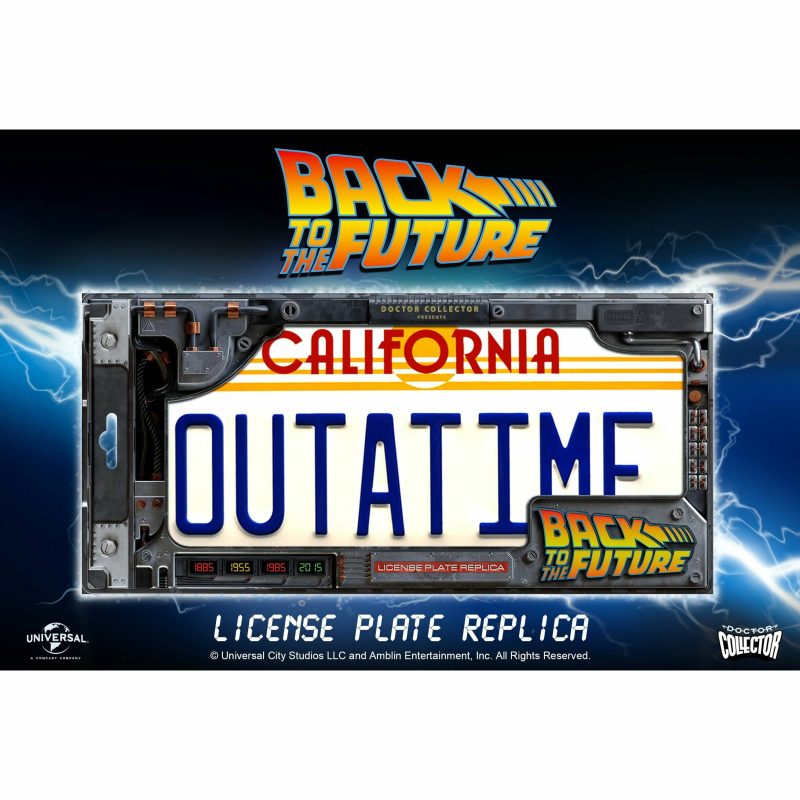 BTTF Render License plate