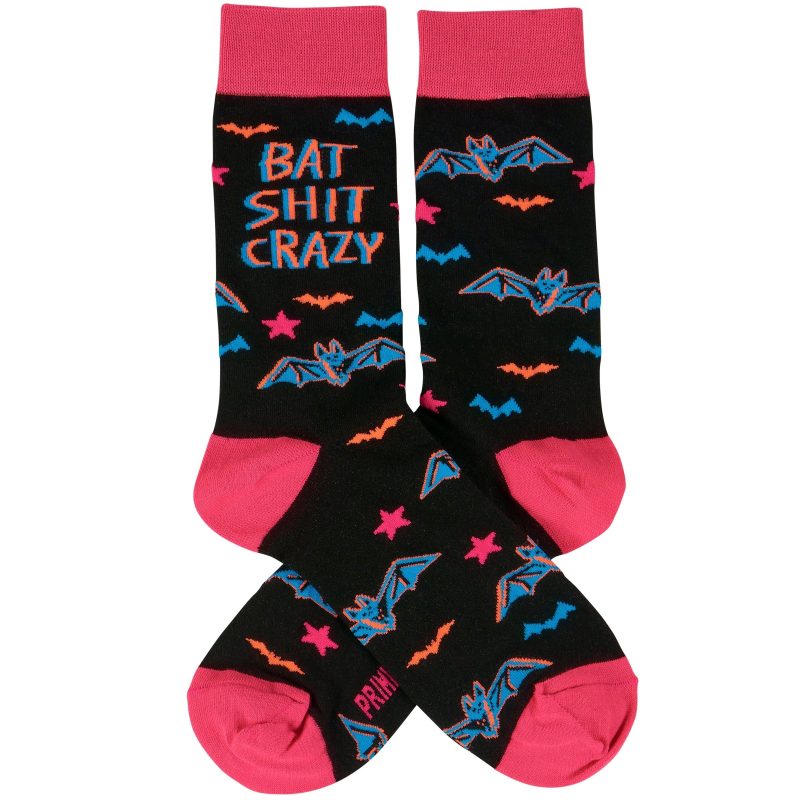 Bat Crazy Socks Womens Colorful Halloween Themed Self Expression Socks 3 a0d0d647 0079 4b56 a69b 764dfe81848d