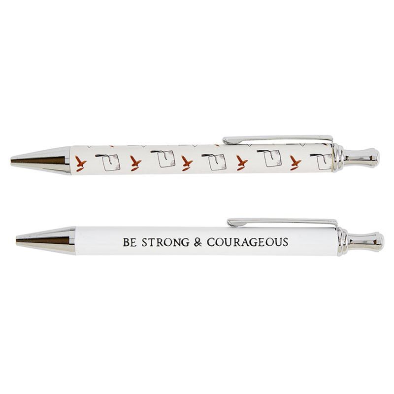 Be Strong And Courageous Pen Set Set of 2 Giftable Pens in Box Refillable