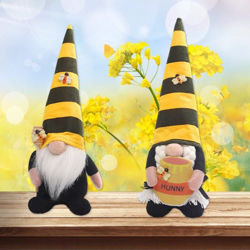 BeeandHoneyThemedGnomes PlushBumblebeeHomeDecor3