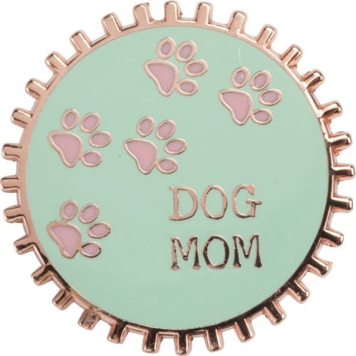 Being A Dog Mom is Ruff Bottlecap Style Enamel Pin 5