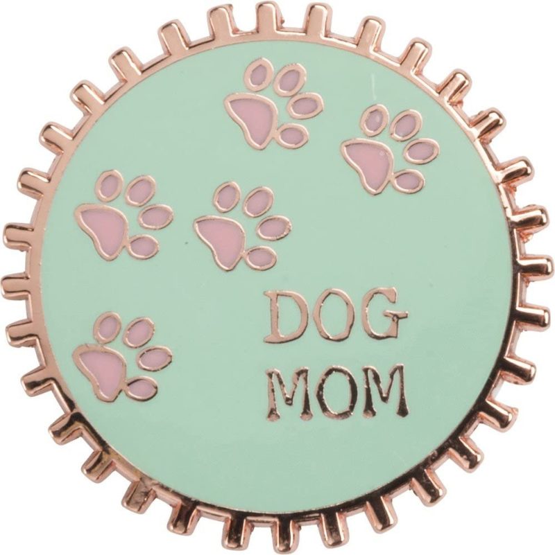 Being A Dog Mom is Ruff Bottlecap Style Enamel Pin 5