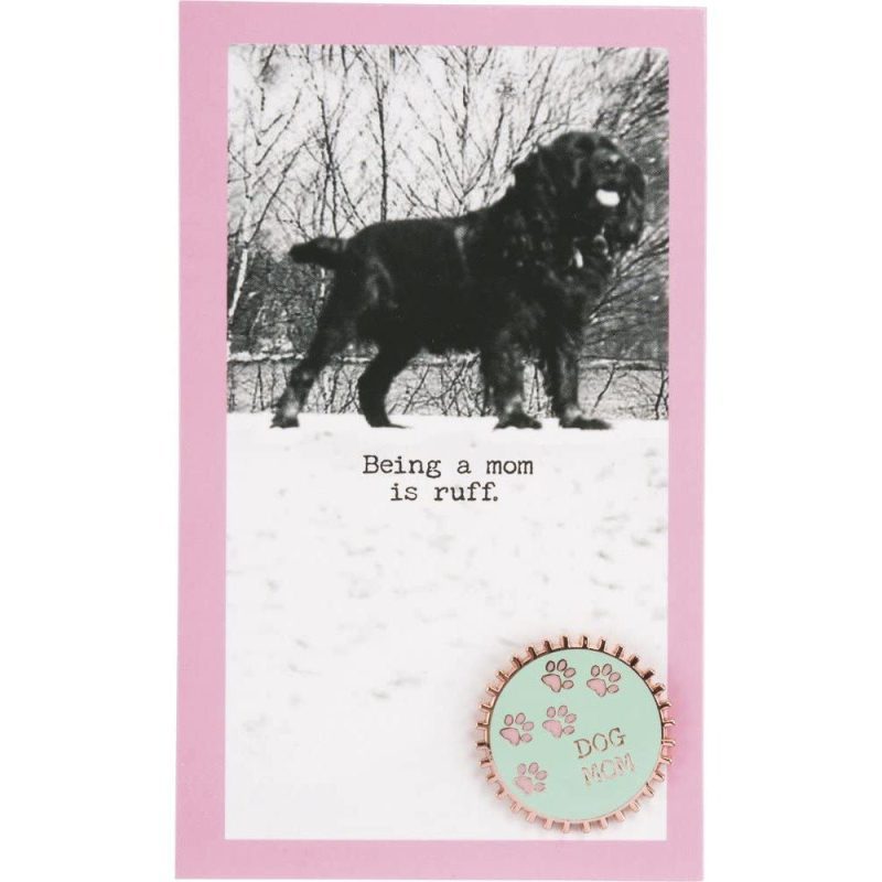 Being A Dog Mom is Ruff Bottlecap Style Enamel Pin 6