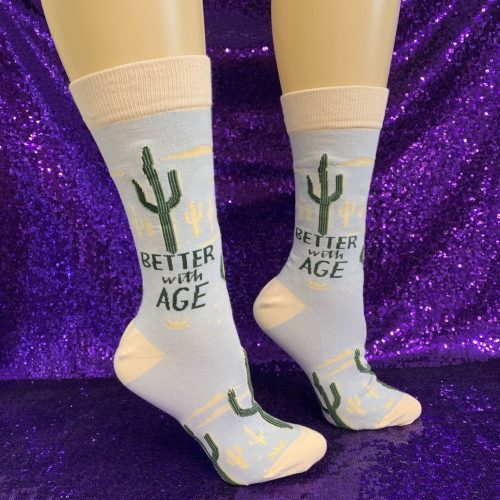 Better With Age Socks Cactus Plants Illustration 8