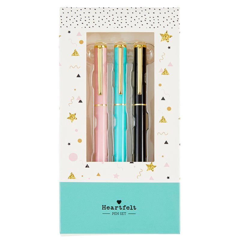 Birthday 3 Piece Pen Set Set Of 3 Giftable Pens in Gift Box Refillable 2