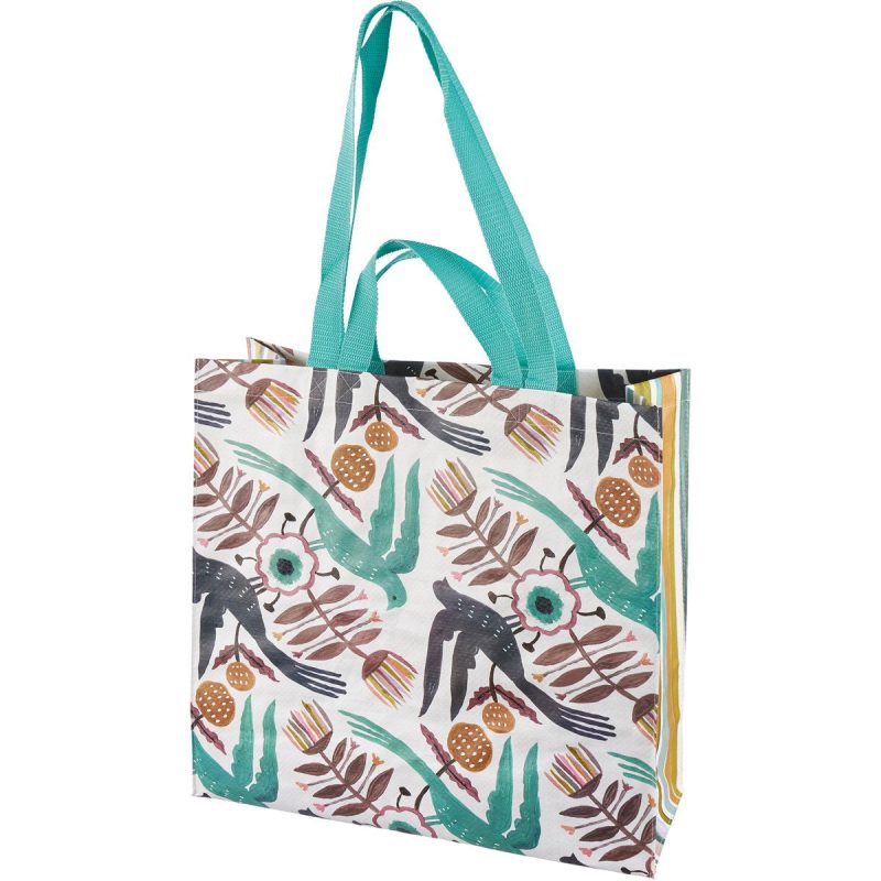 Blue Bird Market Tote Bag 15 50 x 15 25 x 6 5