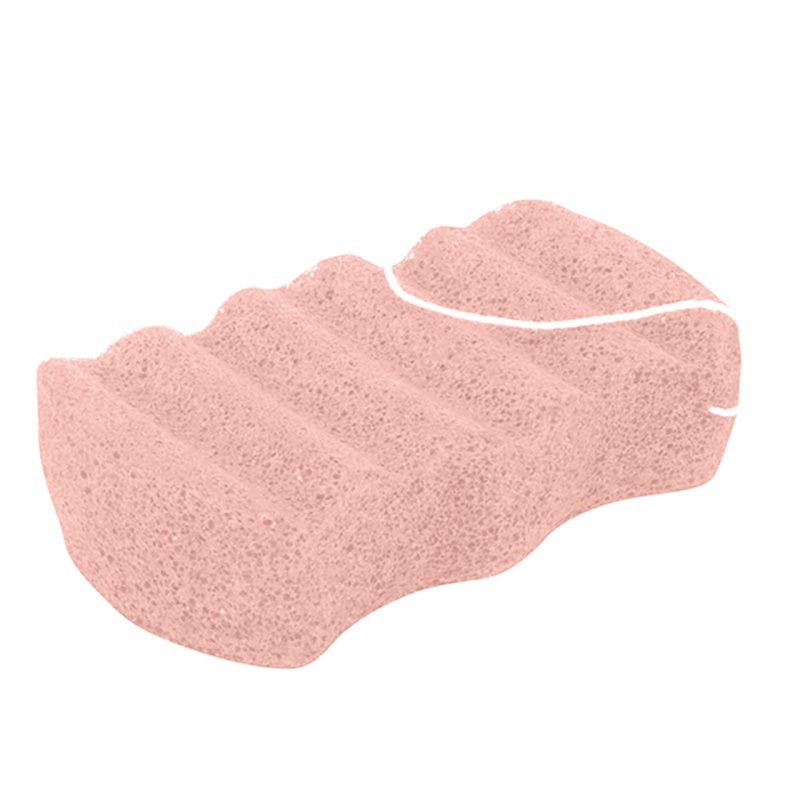 Blush Pink Konjac Body Sponge All Natural Scrub Sponge Detoxify Exfoliate Skin 2