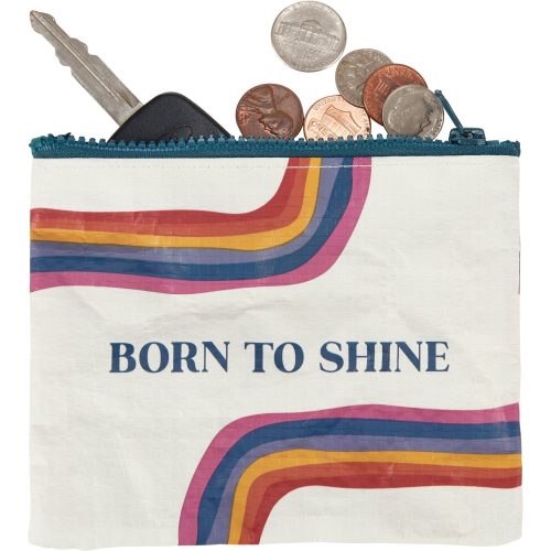 Born To Shine Zipper Wallet Recycled Material Organizer Pouch 5 25 x 4 25 4 b1b7a2f9 4b3c 4eb4 9ca0 f573a3ed13a4