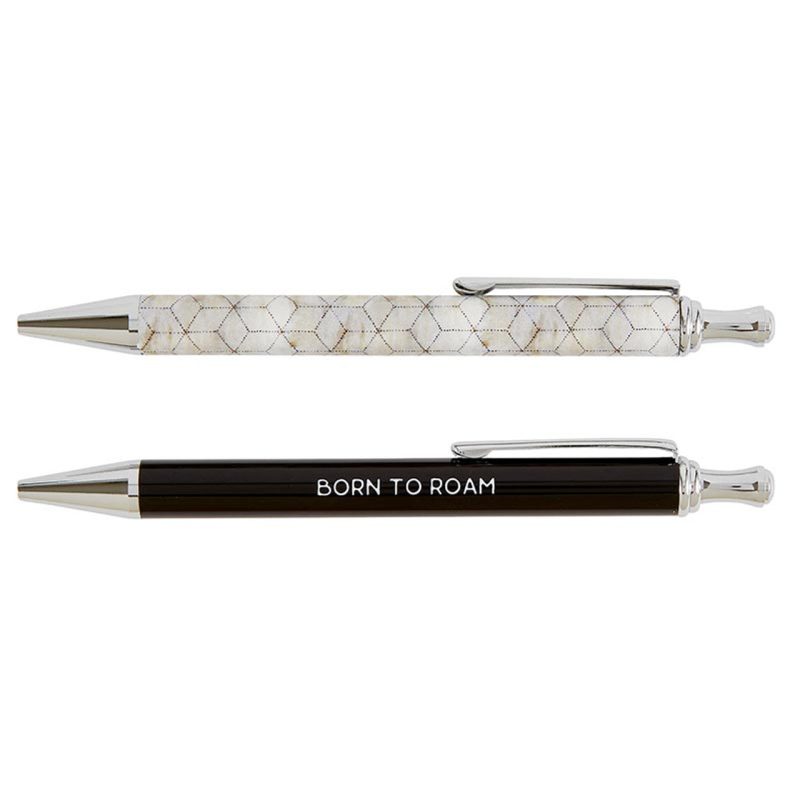 Born to Roam Pen Set Set of 2 Giftable Pens in Box Refillable