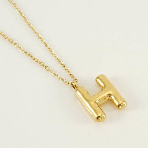 Bubble Shape Initials 18K Gold Plated Pendant Necklace Alphabet Letter Charm Necklace 10 11e1d690 2f8f 40a9 aeab 62c26f7b788b