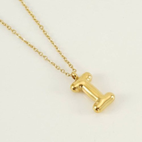 Bubble Shape Initials 18K Gold Plated Pendant Necklace Alphabet Letter Charm Necklace 11 7a11252f 28ec 4be8 b57f cee5e0ed0172