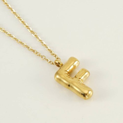 Bubble Shape Initials 18K Gold Plated Pendant Necklace Alphabet Letter Charm Necklace 8 2fdcfea6 dc1e 4d3a 9dff 4938d517b5c6