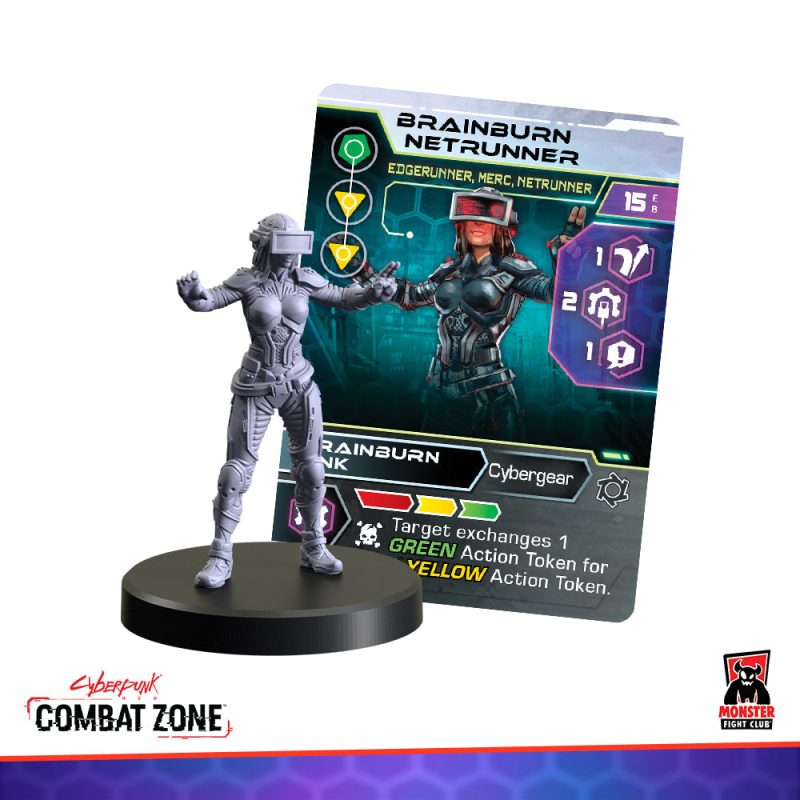 CZ Webstore Minis Edgerunners2StarterGang BrainburnNetrunner Card