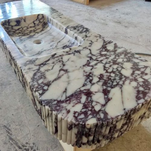 Calacatta Viola Marble Vanity Stone Sink polished6 jpg