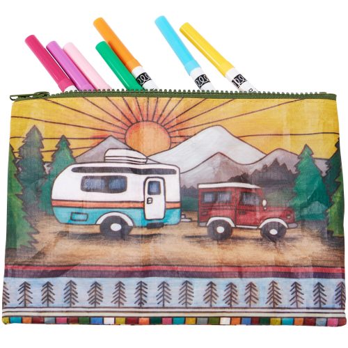 Camper Zipper Pouch Camping Themed Purse Pencil Case Organizer 9 50 x 7 5 b86e5d8b c863 405c babe 15c3f0a0b3e9