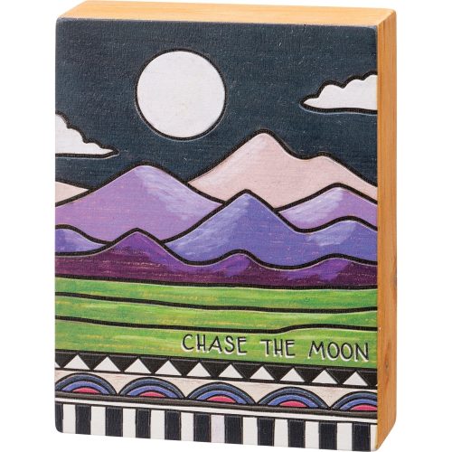 Chase The Moon Wooden Box Sign Wall Desk Office Home Decor 6 x 8 5 02d5169b 5099 4ed4 afe2 1318dd671cdc