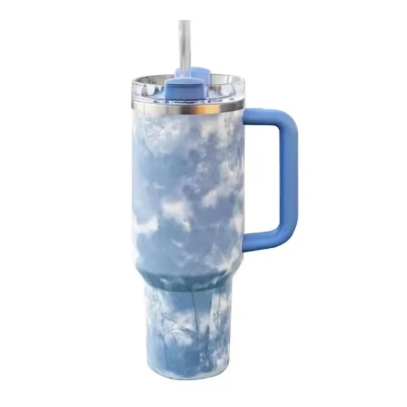 Dreamy Clouds 40 oz Stainless Steel Insulated Handle Tumbler XL Size with Straw 4 4c3d0332 2605 4a5d 8da9 166a4816ebc5