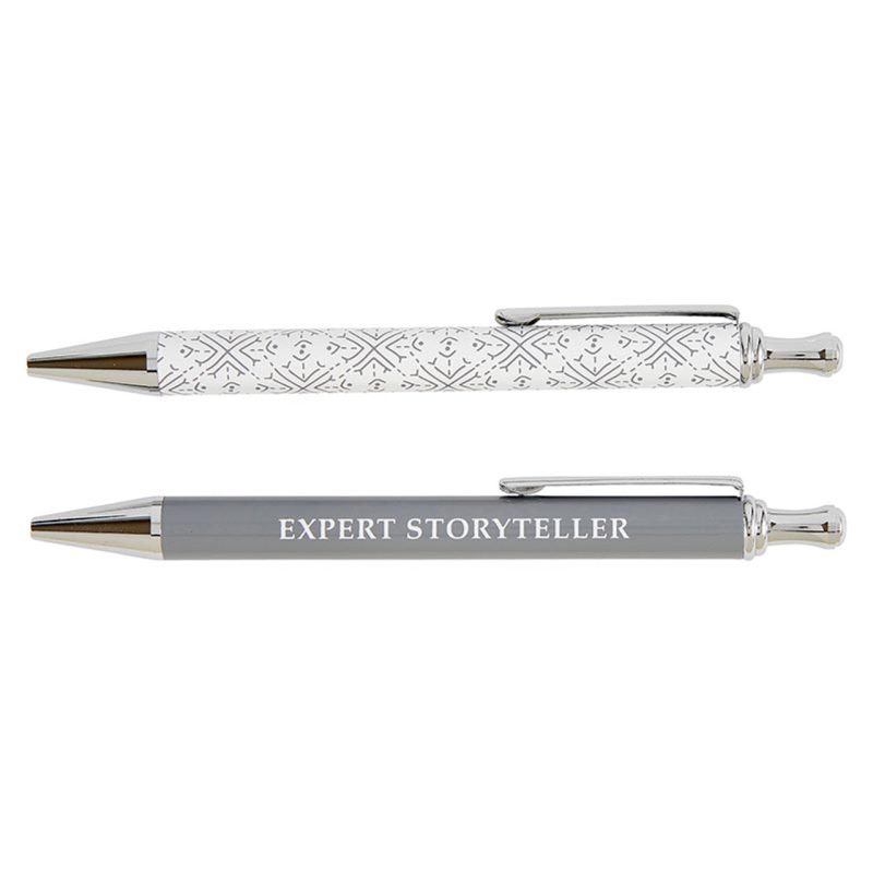 Expert Storyteller Pen Set Set of 2 Giftable Pens in Box Refillable