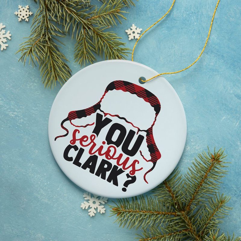 FORPRODUCTYouSeriousClarkChristmasOrnament3DRealisticMockup 05