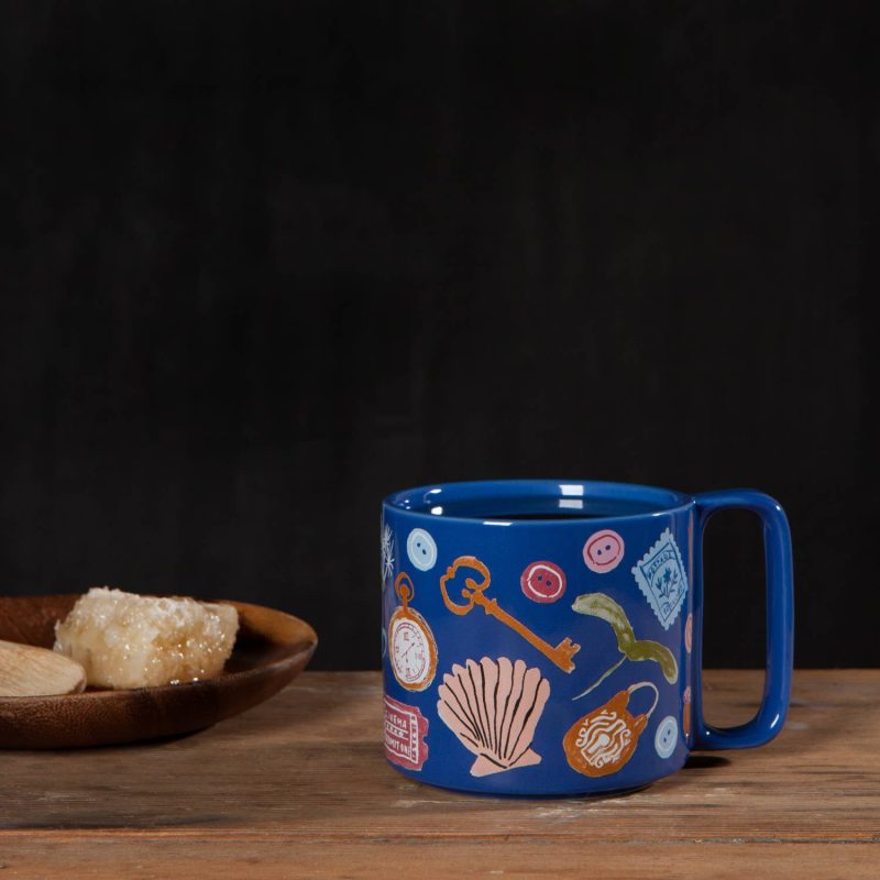 Finders Keepers Ceramic Studio Midi Mug Cobalt Blue Coffee Tea Cup 11 oz 4