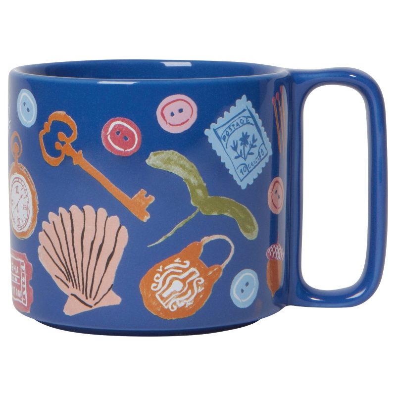 Finders Keepers Ceramic Studio Midi Mug Cobalt Blue Coffee Tea Cup 11 oz 7