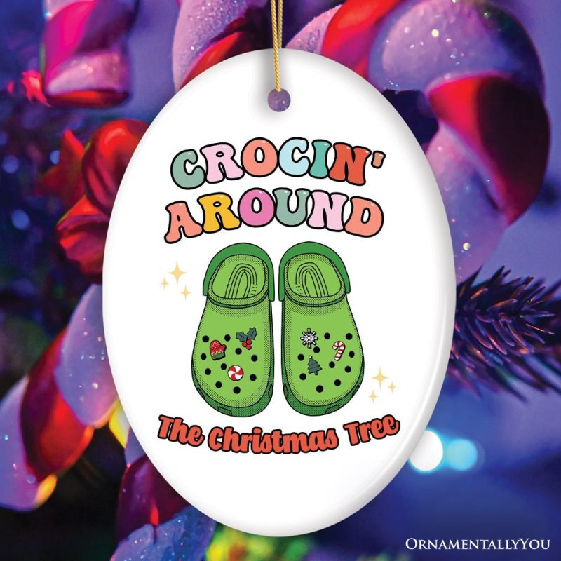 ForProduct 01Crocin AroundTheChristmasTreeJoyfullyFunnyChristmasOrnament1MockupGroup 05