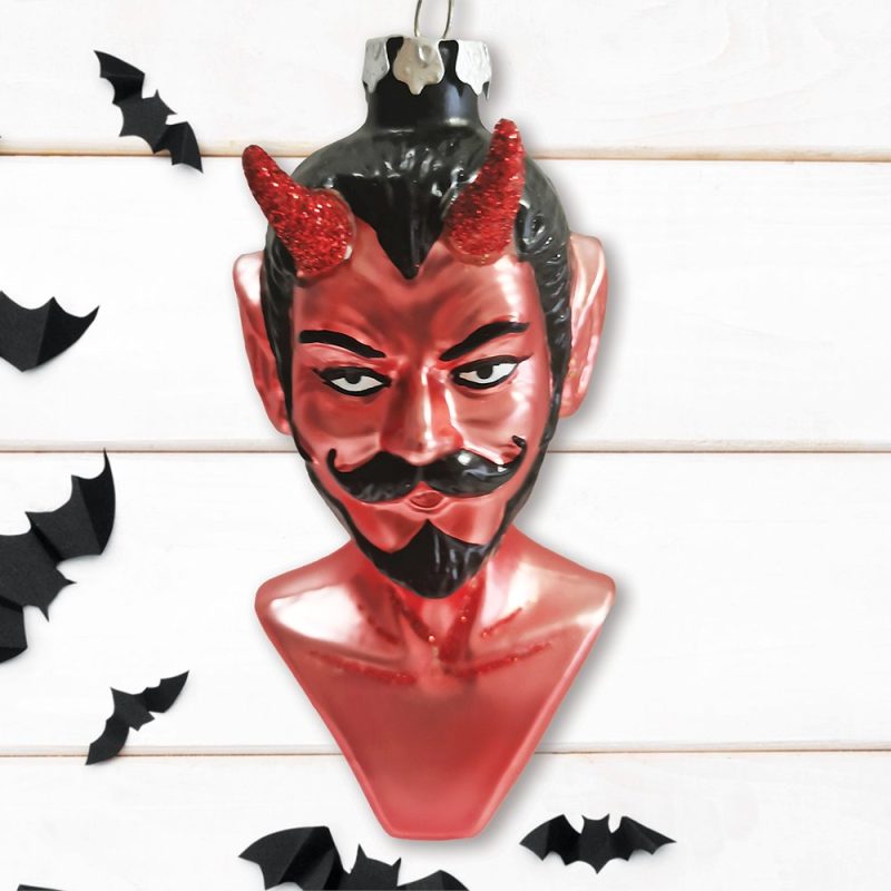 ForProduct 01DevilHeadGlassChristmasOrnament HalloweenHorrorTreeDecorationMockupGroup 03 01