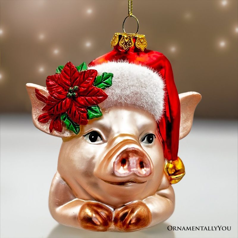 ForProduct 01G272 PigSantaHatBust