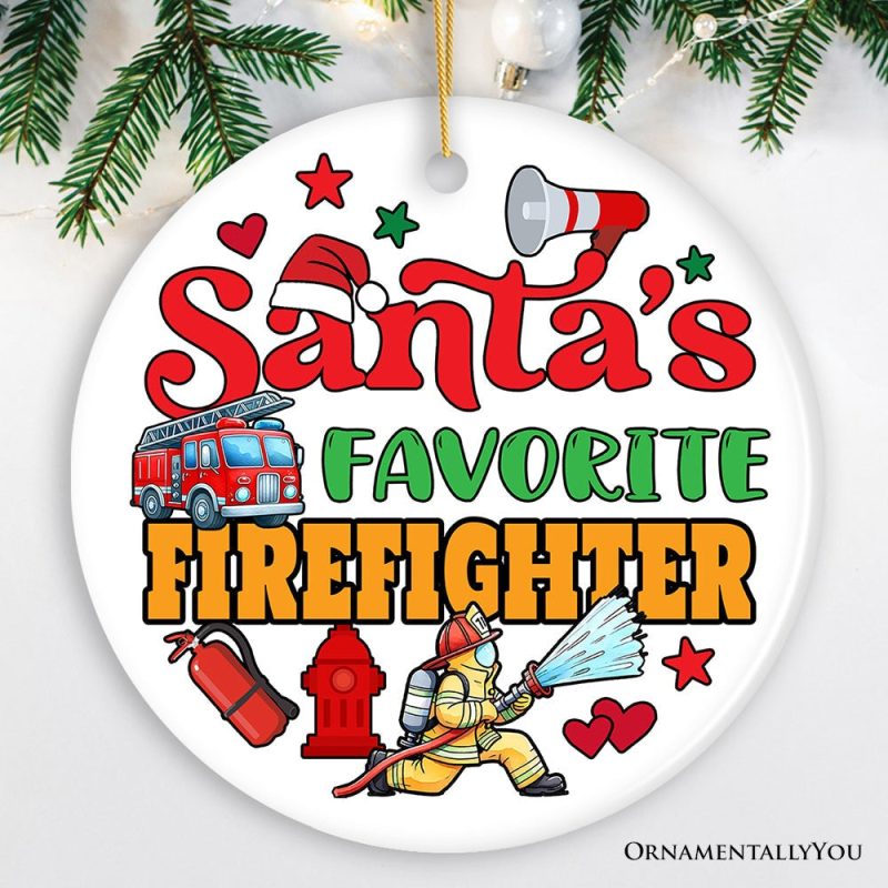 ForProduct 01Santa sFavoriteFirefighterChristmasOrnament FunnyAppreciationGiftMockupGroup 05 01