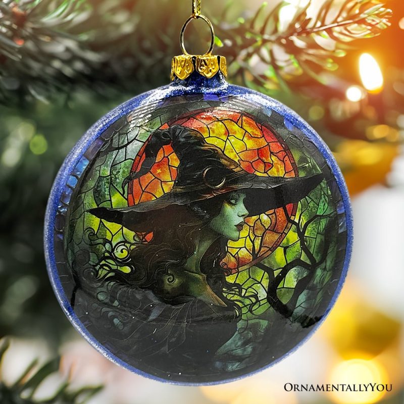 ForProduct 01WitchandBlackCatStainedGlassHandblownOrnament SpookyHalloweenandChristmasTreeDecor 369661eb 8ea5 45c2 ad5a a044744c512d