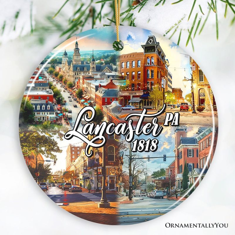 ForProduct 02ArtisticLancasterPennsylvaniaOrnament BeautifulAmishCulturesandCountrysideChristmasGiftMockupGroup 05 02