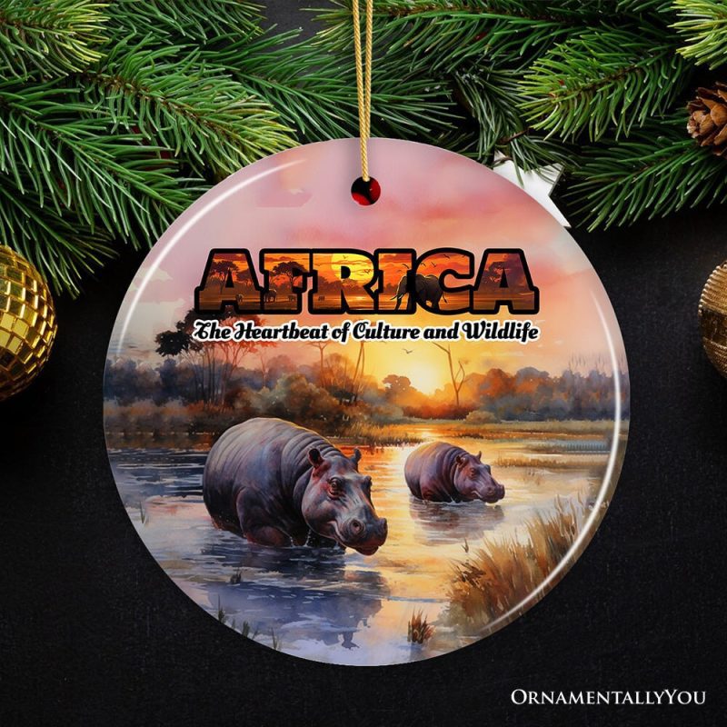 ForProduct 02ArtisticNaturalBeautyofAfricanLandscapesandWildlifewithQuotesOrnament ChristmasGiftorTravelSouvenir Safari SerengetiandMountKilimanjaroMockupGroup 08 02