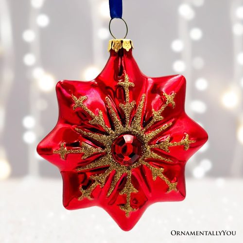 ForProduct 02GracefulNativityStarGlassChristmasOrnament UniqueChristianReligiousDecor