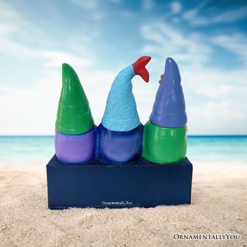 ForProduct 02NauticalThemedReligiousGnomeFigurine JesusismyAnchor6BeachHouseStatue