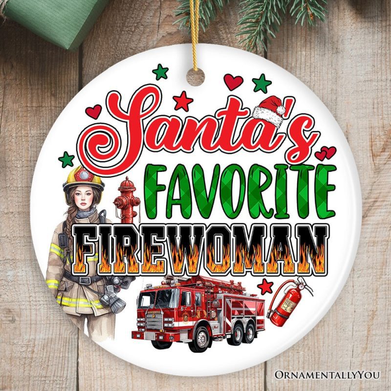 ForProduct 02Santa sFavoriteFiremanandFirewomanOrnament ArtisticChristmasAppreciationKeepsakeMockupGroup 08 02