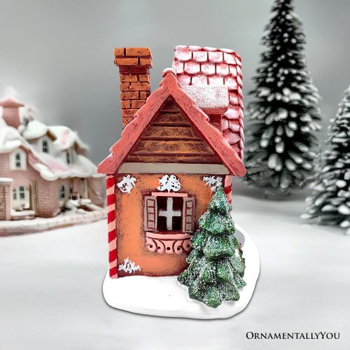 ForProduct 02SparklingPinkWinterMagicLEDGingerbreadHomeFigurine 7LightedChristmasDecorationDecor