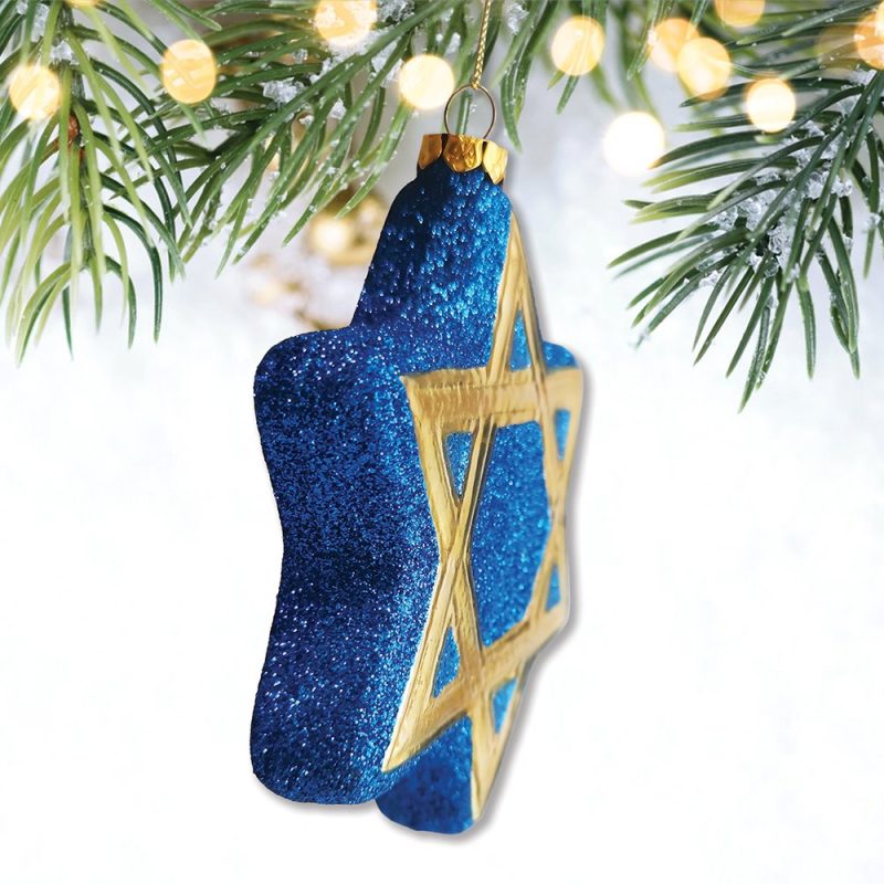 ForProduct 02StarofDavidGlassChristmasOrnament JewishHolidayChannukahTreeGiftMockupGroup 05 02