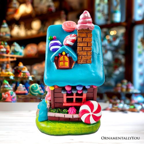 ForProduct 02SugaryHavenCandyHouseTabletopFigurine 7LEDChristmasGingerbreadStyleHomeDecoration