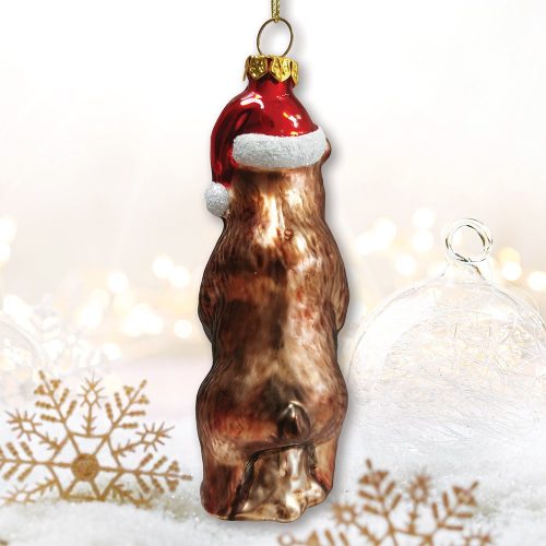 ForProduct 03GrizzlyBearwithSantaHatandGiftGlassChristmasOrnamentMockupGroup 05 03