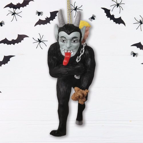 ForProduct 03KrampusCreepyHalloweenOrnament HorrorChristmasTreeResinDecorationMockupGroup 03 03