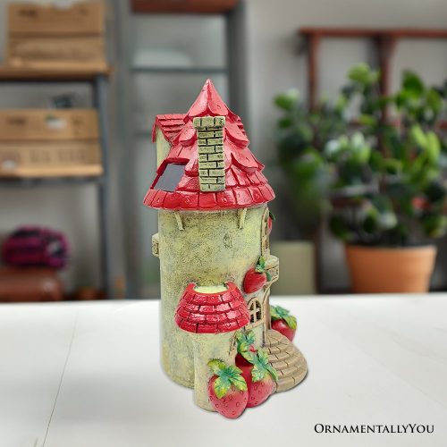 ForProduct 03SolarPoweredStrawberryFairyHomeGardenStatue 10UniqueSpringDecoration