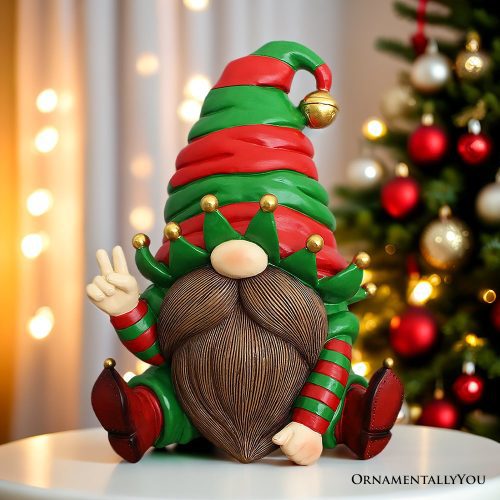 ForProduct 04CheerfulElfGnomeFestiveFigurine 8ChristmasGardenStatue